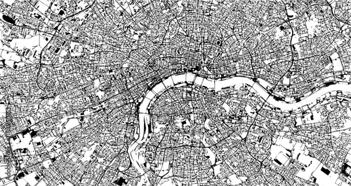 Outline map of London city
