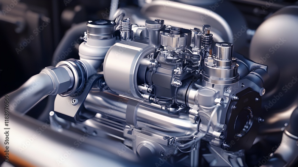A close-up of a high-performance turbocharger setup in a modified engine bay, optimized for maximum power in mountain road touge racing, with detailed piping and components visible. A close-up of a high-performance turbocharger setup in a modified engine bay, optimized for maximum power in mountain road touge racing, with detailed piping and components visible.