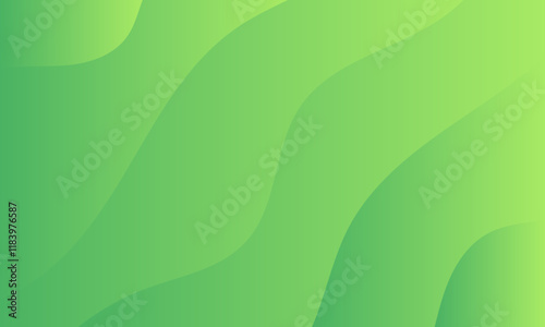 green stripes wave curves smooth gradient light texture pattern abstract background