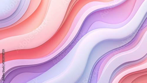 Pastel Abstract Wave Background for Modern Design Projects