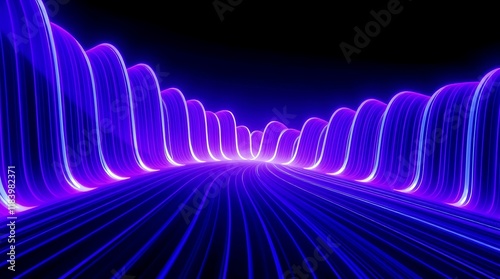 dynamic wavy shapes and black outlines for your creative graphic design
