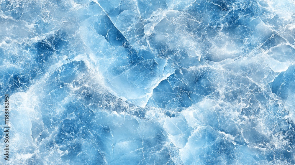 Obraz premium Blue marble texture, swirling pattern, seamless background, design