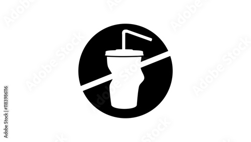 Don't throw away plastic , black isolated silhouette