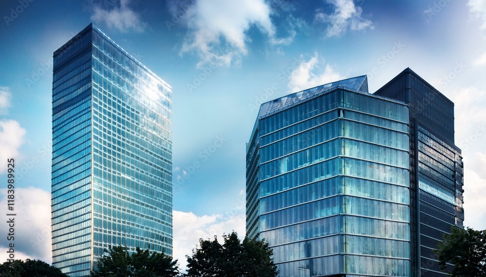 Obraz premium Tower 185 office building Tower 185, Gallus, Frankfurt am Main, Hesse, Germany, Europe