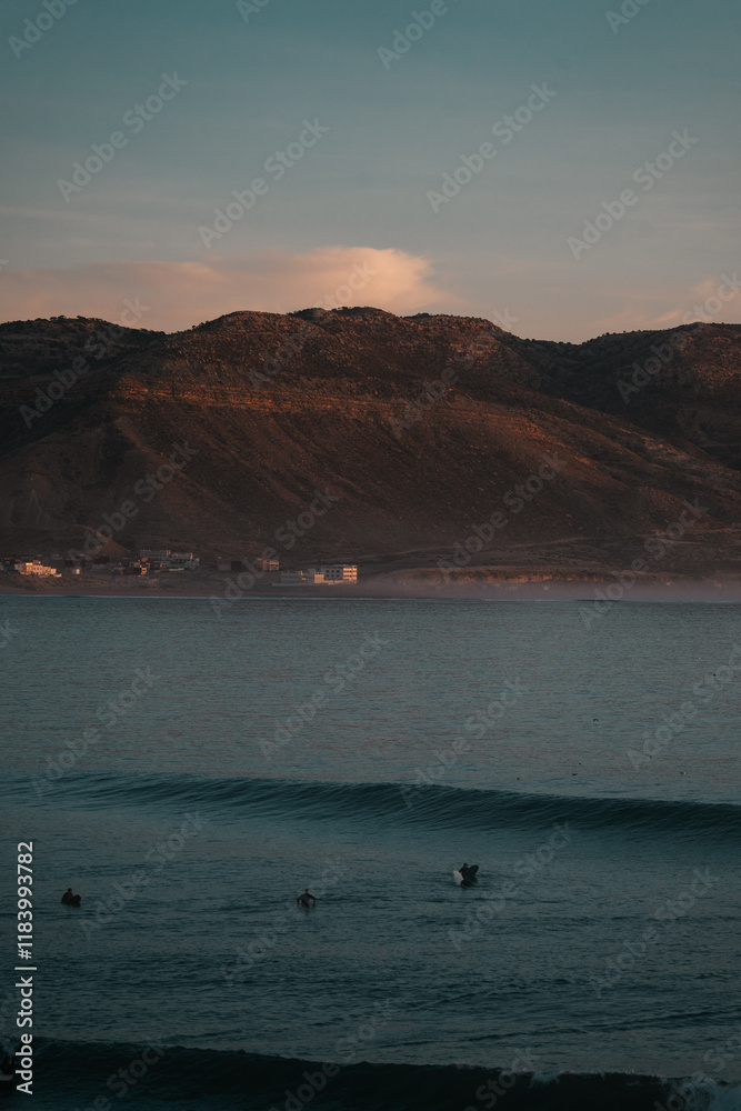 Imsouane, Morocco, Magic Bay surfing beach Imsouane, Morocco, Magic Bay surfing beach