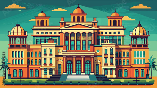 Palacio das Industrias, a historical building housing Catavento science museum - Sao Paulo, Brazil