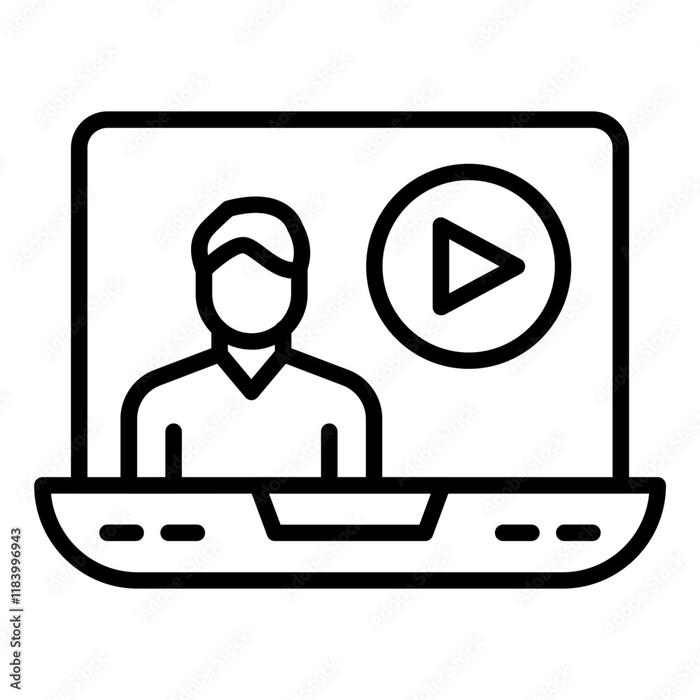 Online Presentation Icon Online Presentation Icon