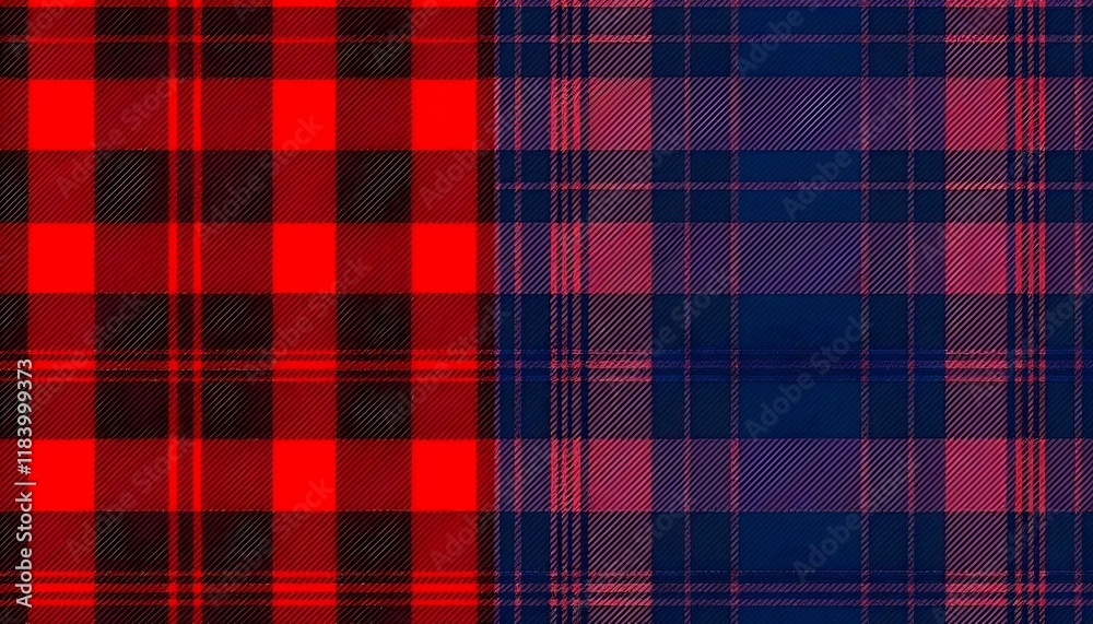 Bold Plaid Pattern in Red, Teal, and Brown for Textiles or Design Bold Plaid Pattern in Red, Teal, and Brown for Textiles or Design
