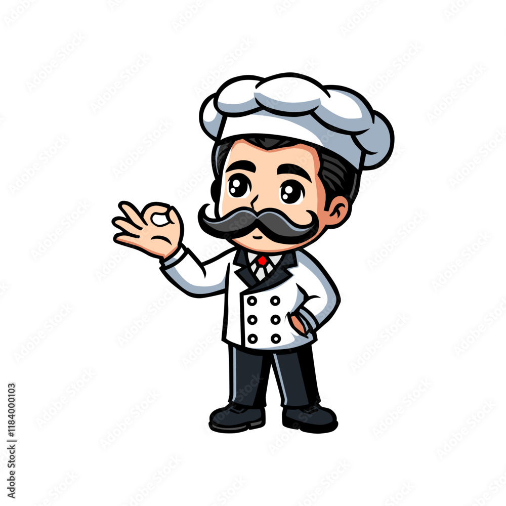 Male Makot with a Mustache on a Clean White background
Male Makot with a Mustache on a Clean White background