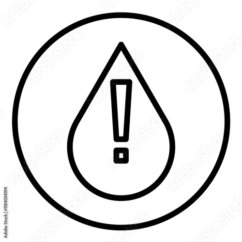 Water Crisis Alert Icon