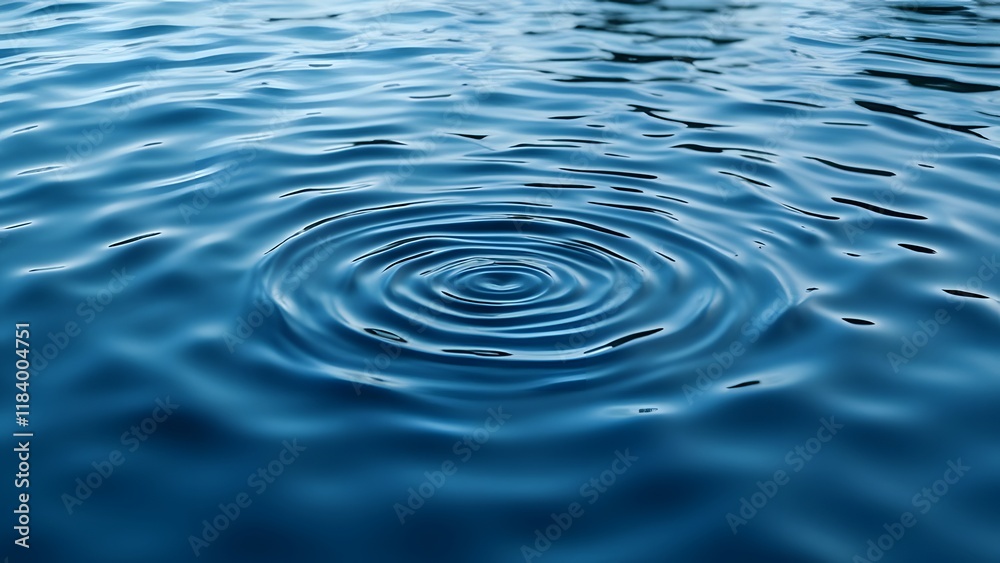 Mesmerizing Blue Water Ripples, Abstract Patterns and Reflections on a Calm Surface Mesmerizing Blue Water Ripples, Abstract Patterns and Reflections on a Calm Surface