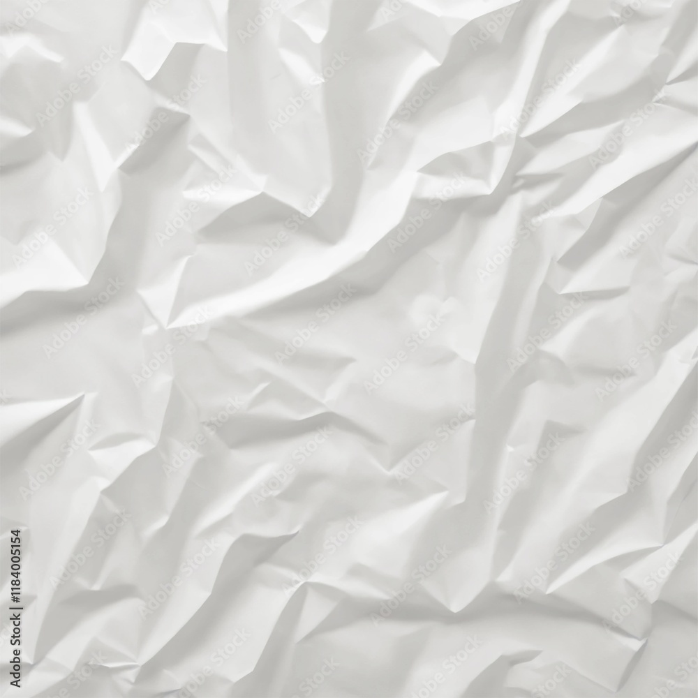 Obraz premium white crumpled paper texture background . generative ai 
