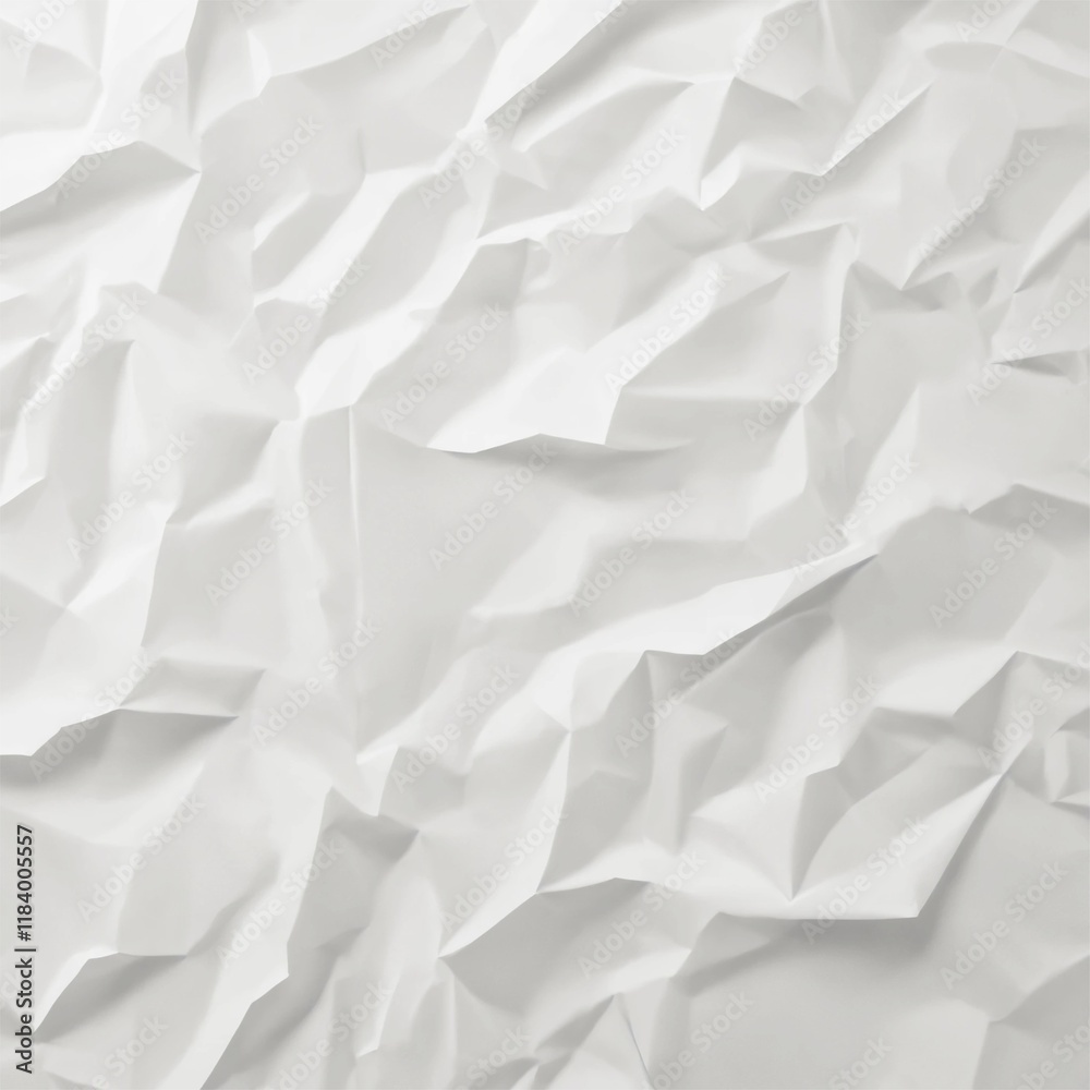 Obraz premium white crumpled paper texture background . generative ai