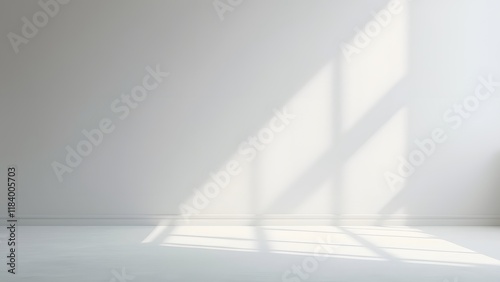 Minimalist White Background Product Photography Backdrop, Soft Gray Lighting, Clean Studio Setting for High-Quality Images