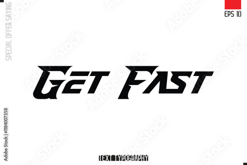 Get Fast Typography Lettering Special Offer Design For Advertising