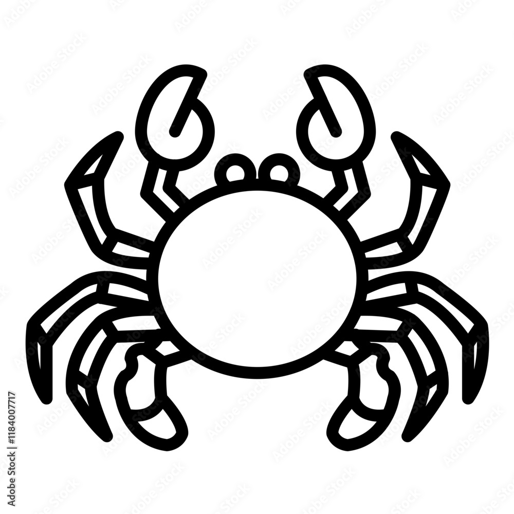 Obraz premium King Crab Icon