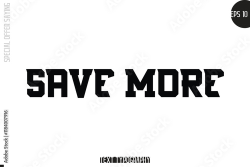 Special Offer Template Design Banner Typography Text Save More