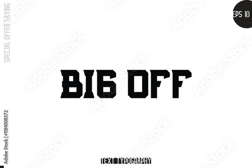  Big Off.er Special Offer Template Design Banner Typography Text