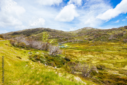 Landscape views along the Porcupine Walking Track on a summer's day in Kosciuszko National Park photo