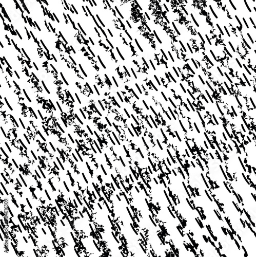 Small short lines and distorted spots create a noisy texture.