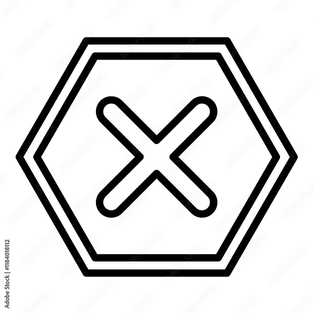 Obraz premium Cancel Icon