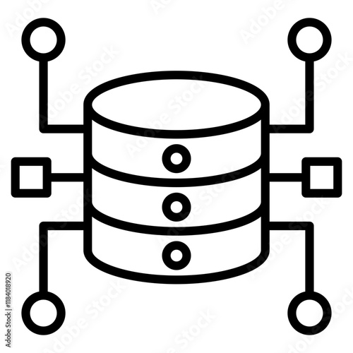database technology single icon
