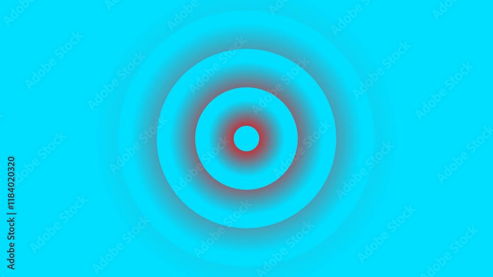 Radio Waves in Circle Form. Radio waves signal animation. Radio Waves in Circle Form. Radio waves signal animation.