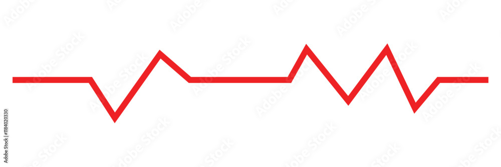 Heart pulse. Red and white colors. Heartbeat lone, cardiogram. Beautiful healthcare, medical background. Modern simple design. Icon. sign or logo. Flat style vector illustration. Heart pulse. Red and white colors. Heartbeat lone, cardiogram. Beautiful healthcare, medical background. Modern simple design. Icon. sign or logo. Flat style vector illustration.