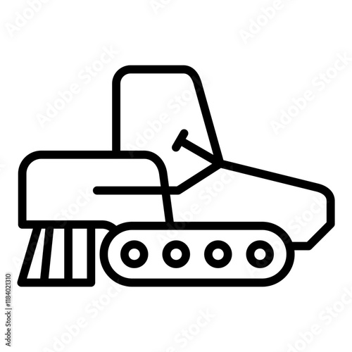 Asphalt Paver Icon