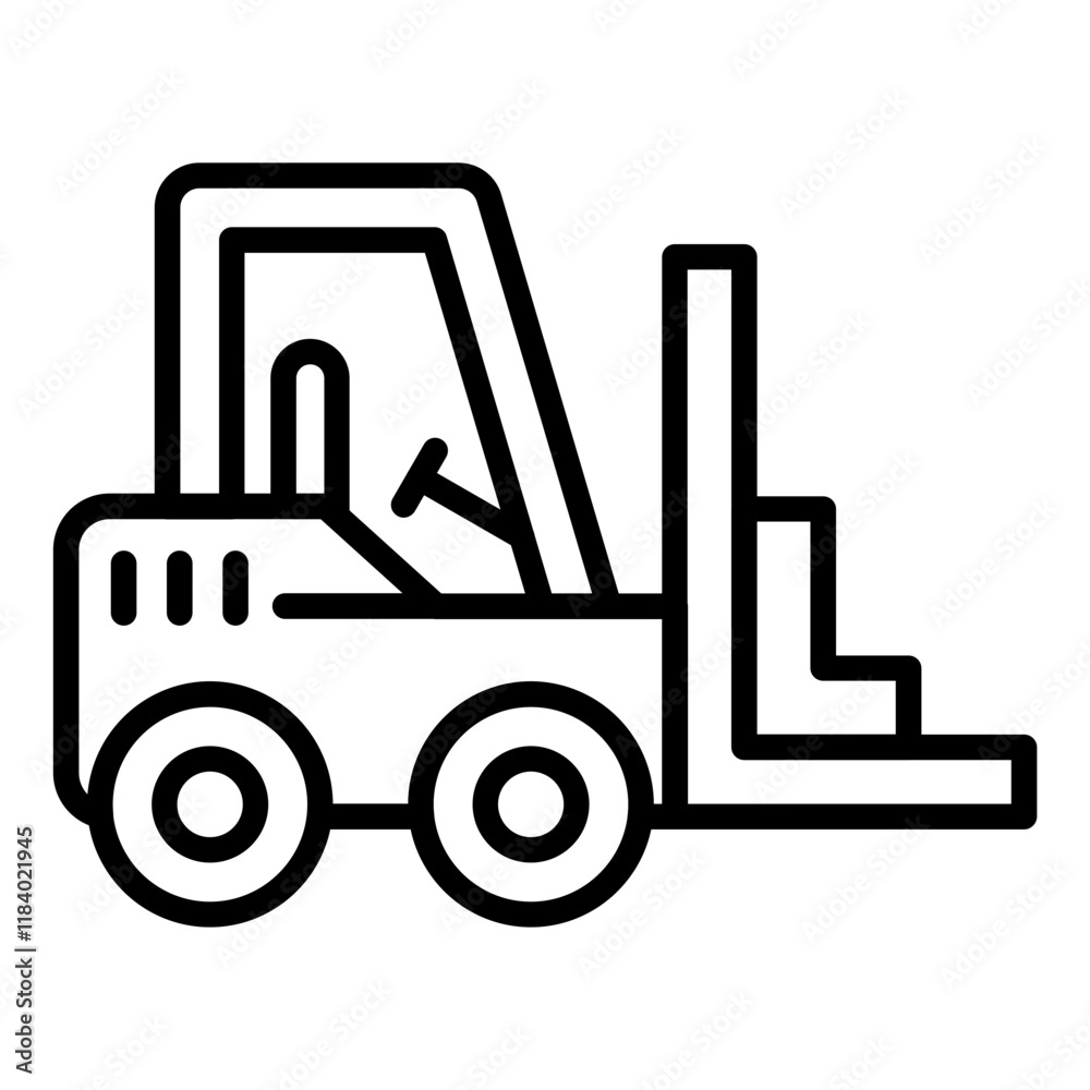 Naklejka premium Forklift Icon