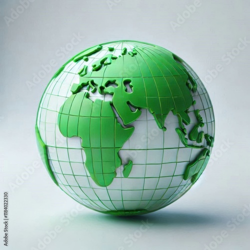 globe on white background