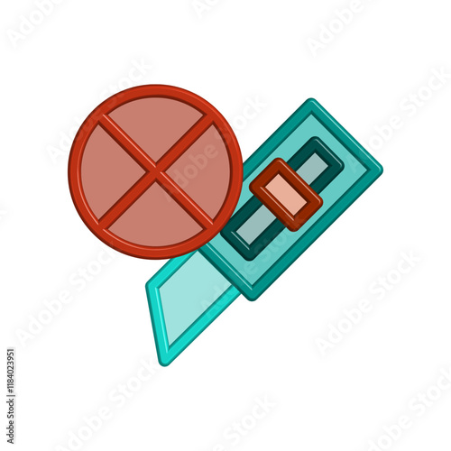 Cutter icon design template