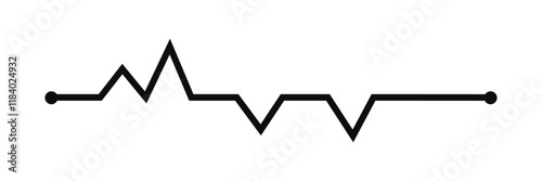 Heart beat icon set. Life line icon.