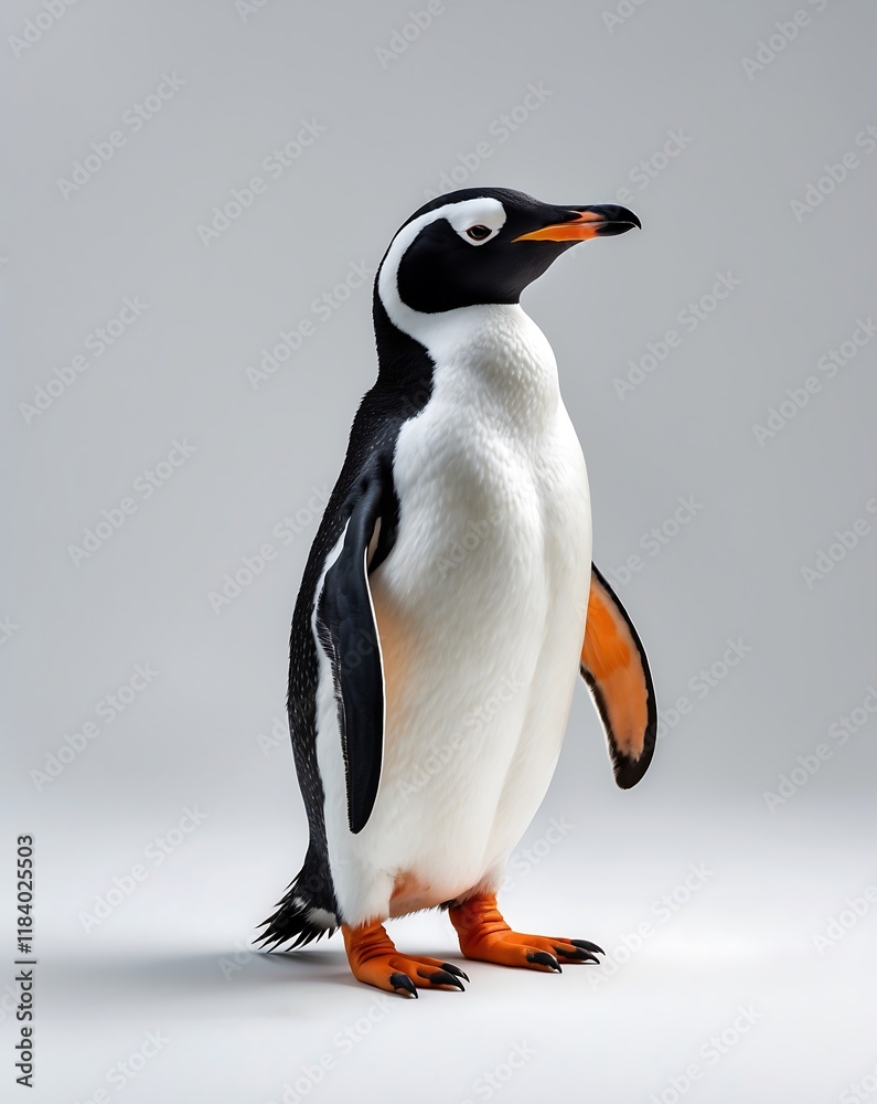Obraz premium Gentoo Penguin: A Majestic Antarctic Bird