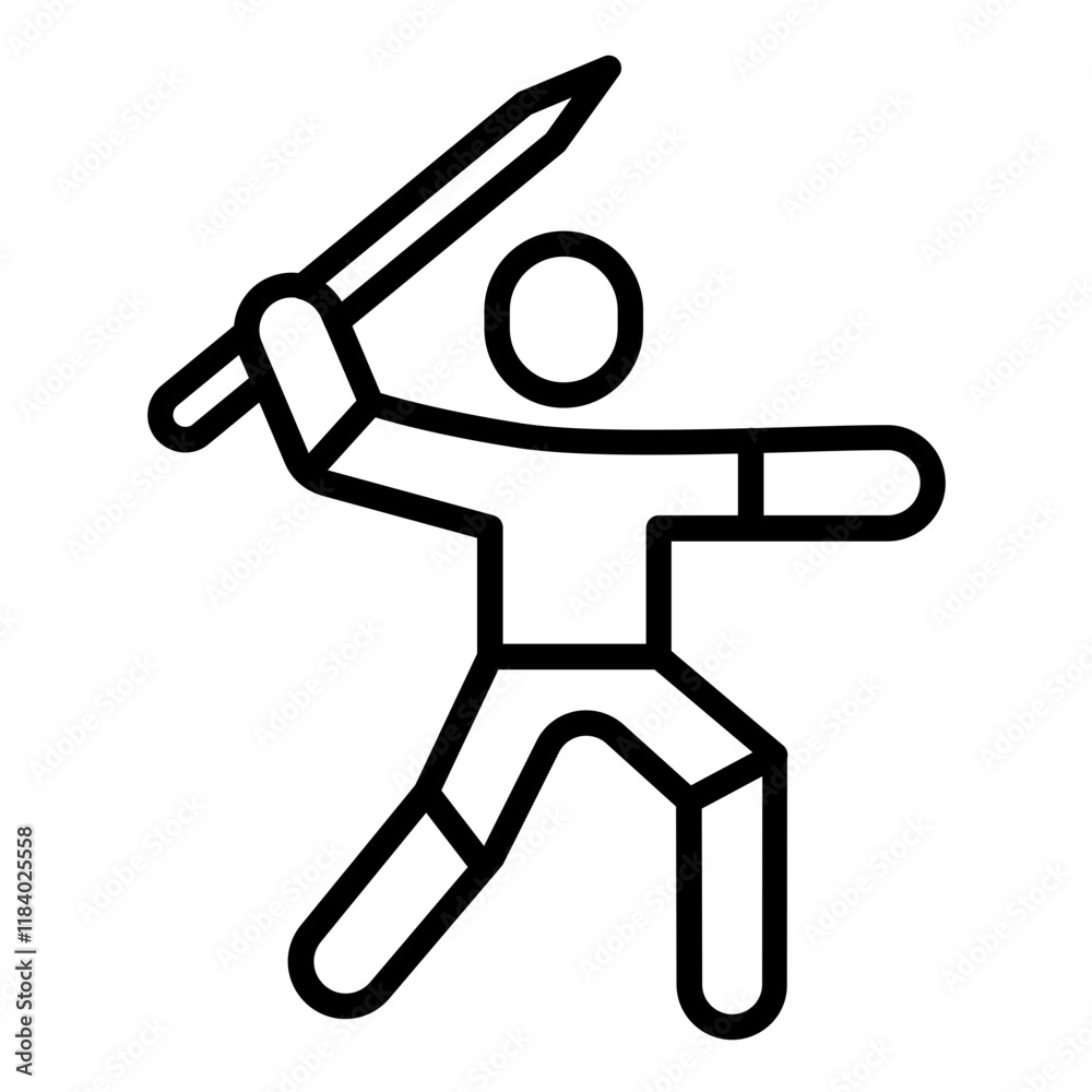 Throwing Athlete Icon Throwing Athlete Icon