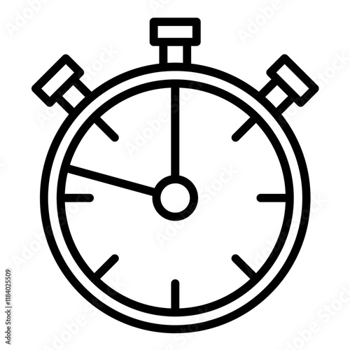 Stopwatch with Split Times Icon