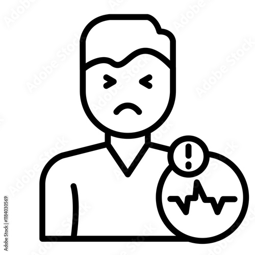 Elevated Heart Rate Icon