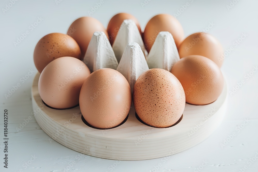 A photo of a collection of chicken eggs. A photo of a collection of chicken eggs.