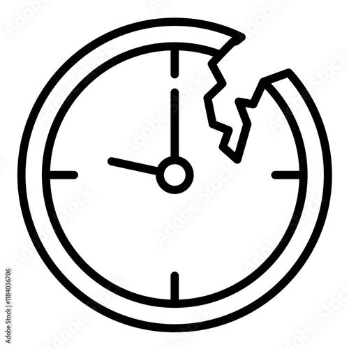 Broken Clock Icon