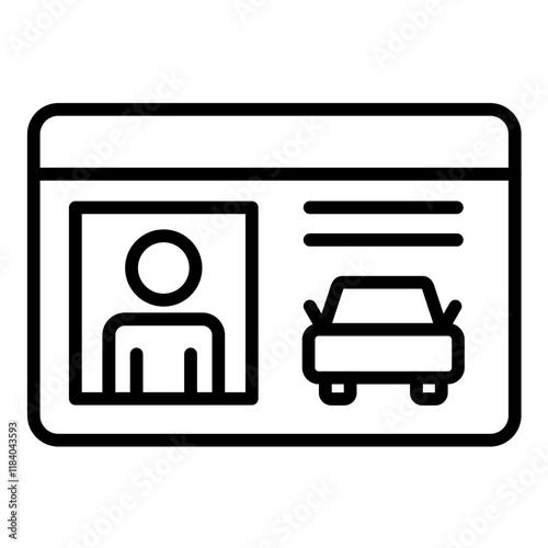 Driver License Icon