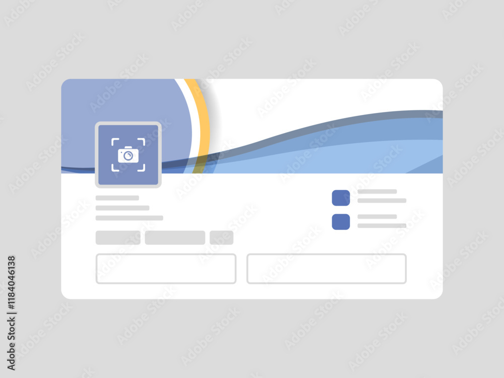 Abstract gradient banner LinkedIn profile page cover photo mockup presentation Abstract gradient banner LinkedIn profile page cover photo mockup presentation