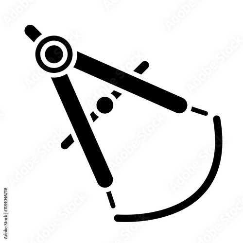 Drafting Compass glyph icon