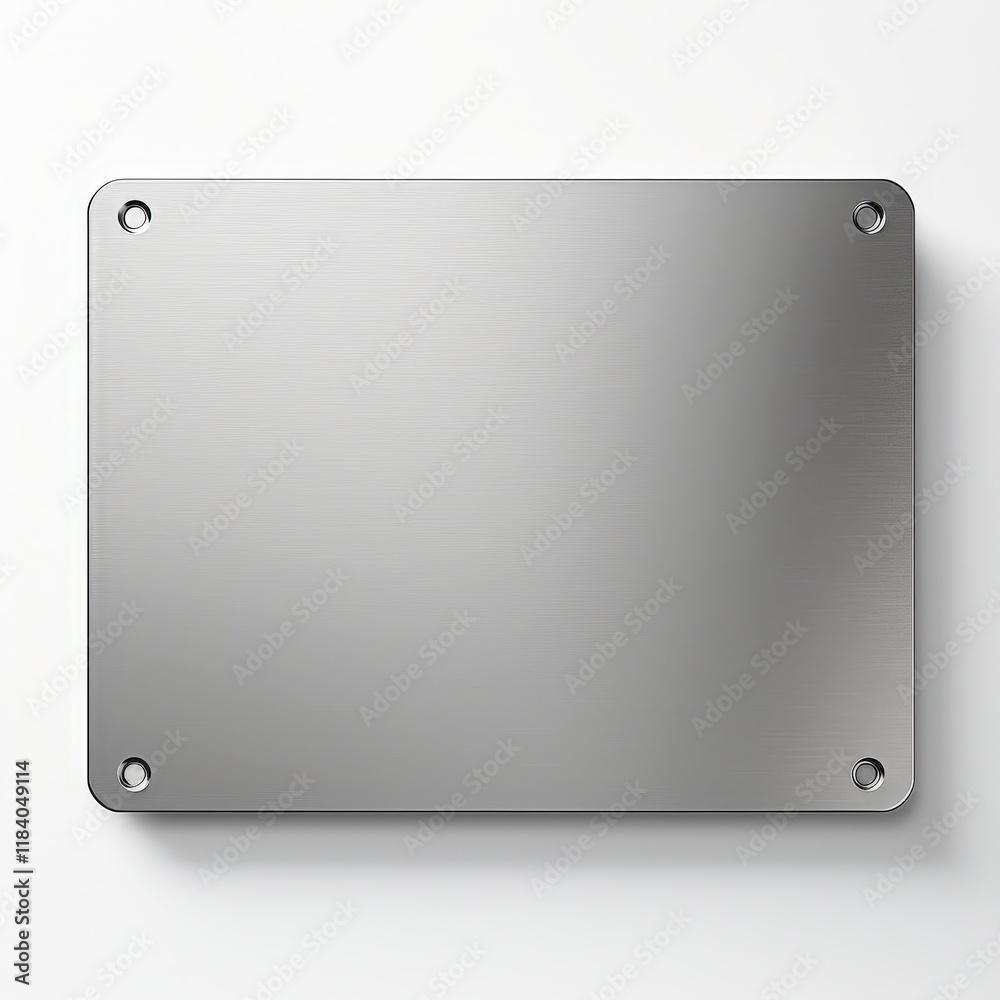 Blank Metallic Plate for Customization, Perfect for Signage, Labels, Home Decor or Art Projects, Versatile, Durable, Modern Surface Design Blank Metallic Plate for Customization, Perfect for Signage, Labels, Home Decor or Art Projects, Versatile, Durable, Modern Surface Design