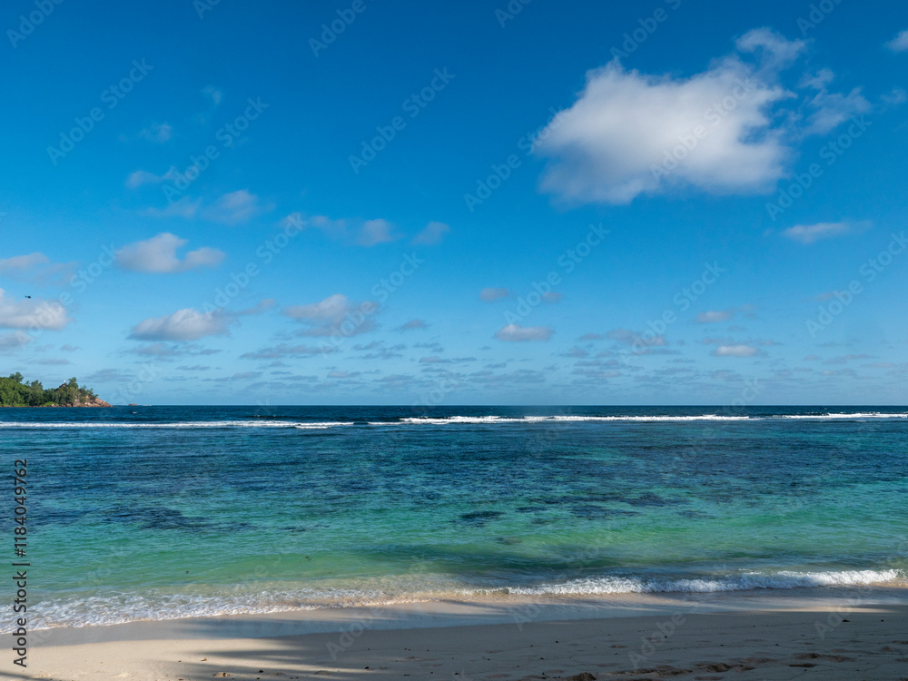 View of the sea from the bay of Baia Lazare. View of the sea from the bay of Baia Lazare.