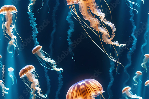 Underwater landscape with j...