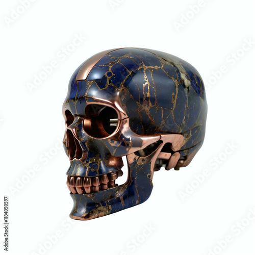 Skull made of lapis lazuli ...