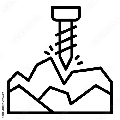 Mining Drill Icon