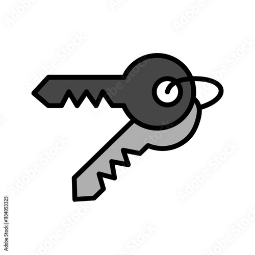 Room Key Icon Design