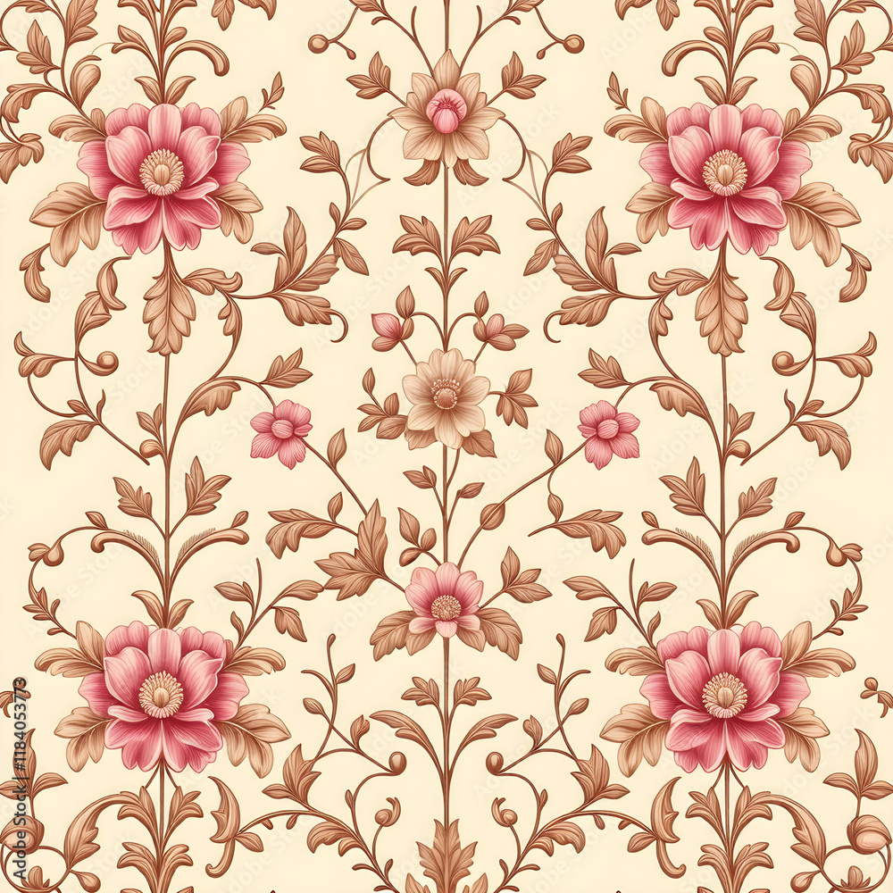 Obraz premium seamless pattern with flowers