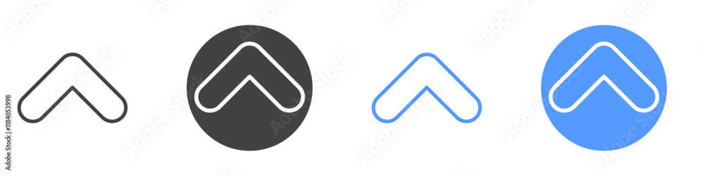 Arrow up icon vector symbol outline sign Arrow up icon vector symbol outline sign
